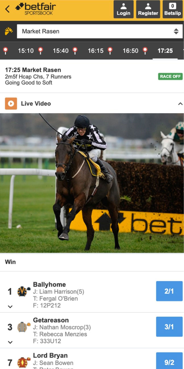 Betfair Live Streaming