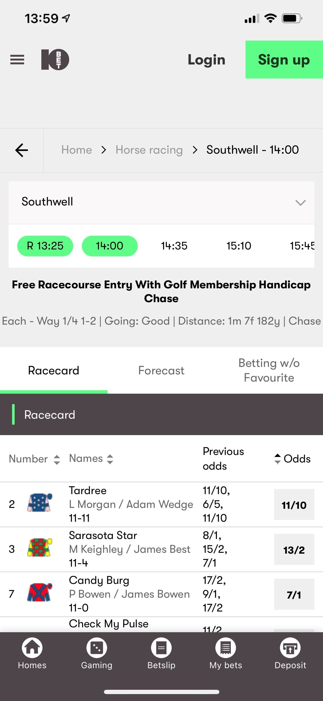 10bet Free Racecourse