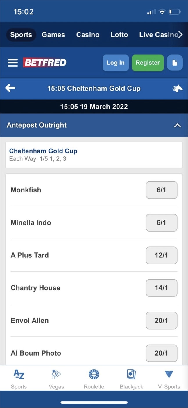 Betfred cheltenham gold cup