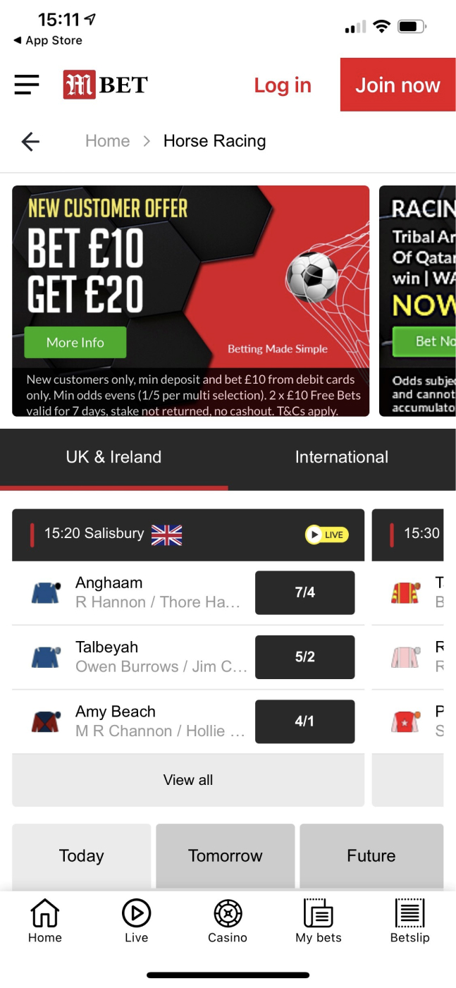 Mansionbet Horseracing